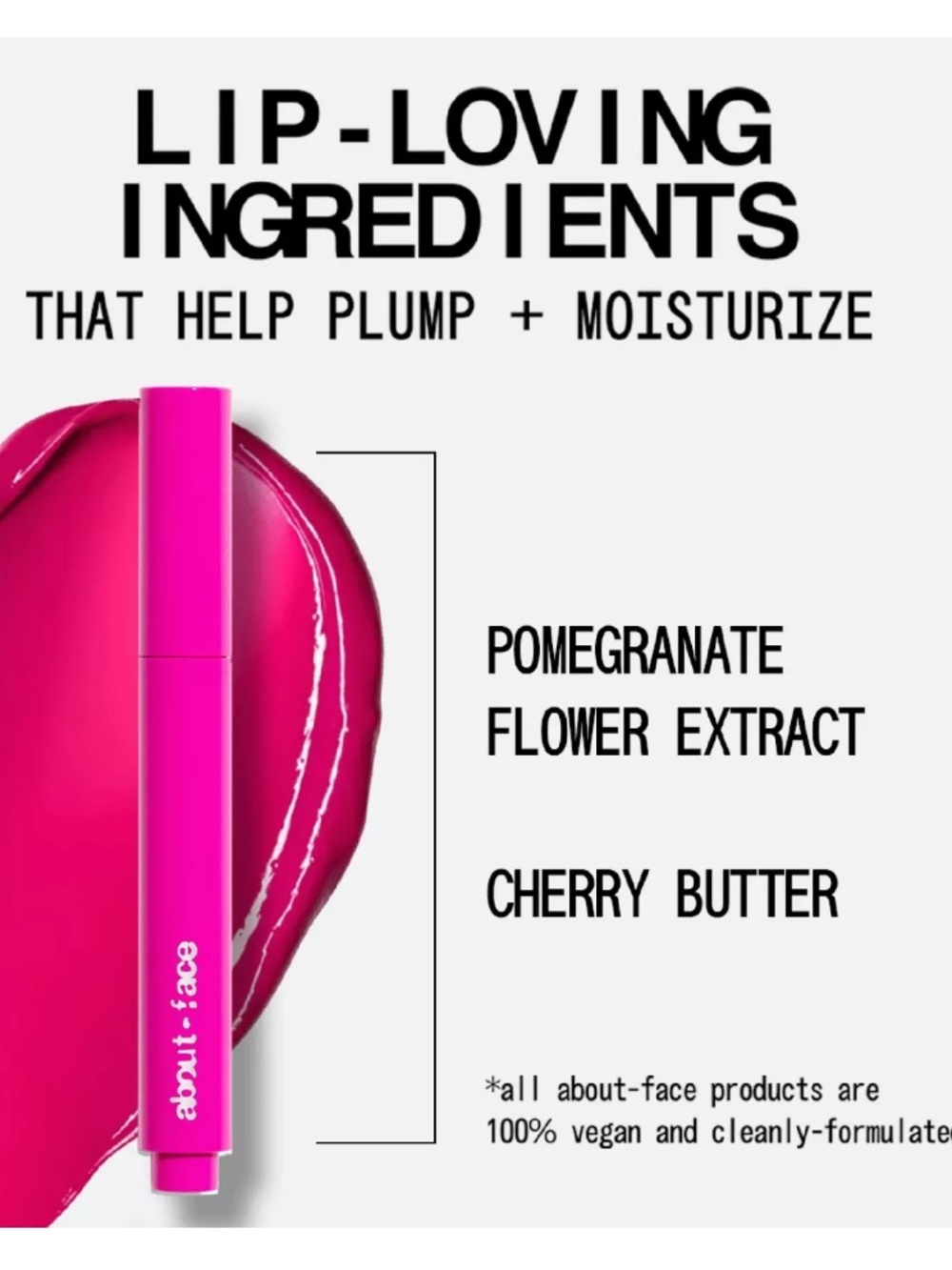 ABOUT-FACE Cherry Pick Lip Color Butter in Dragonfruit Fusion 1.8g BRAND NEW - Picture 5 of 5